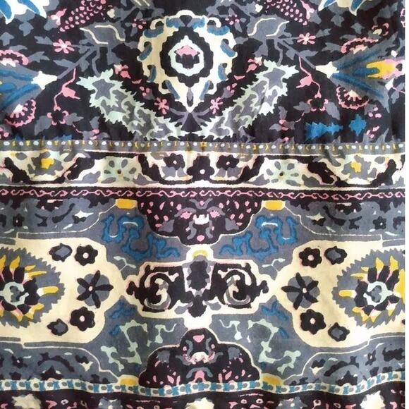 Lucky Brand Florence Border Print Dress Navy Blue Size XS NWT - Picture 11 of 12